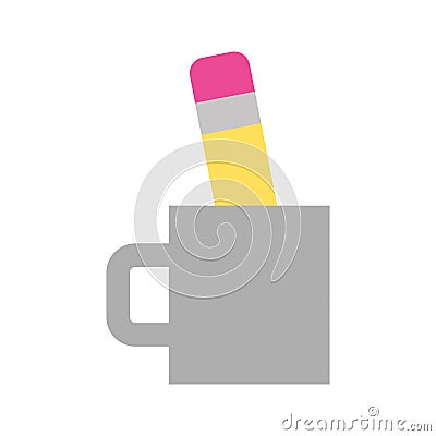 Glass save instruments drawing Vector Illustration