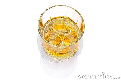 Glass of scotch whiskey Stock Photo