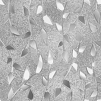 Glass seamless texture with pattern for window Cartoon Illustration