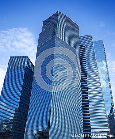 Glass skyscrapers Stock Photo