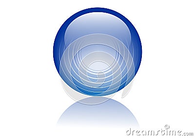 Glass sphere Vector Illustration