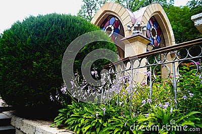 Glass stream, Caucasian mineral waters Stock Photo