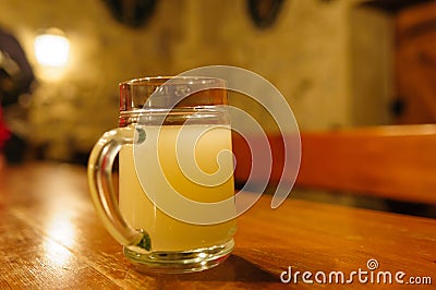 Glass of `sturm`, austrian young wine Stock Photo