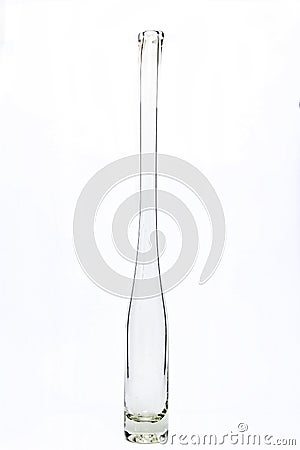 Glass vase, isolated on white Stock Photo