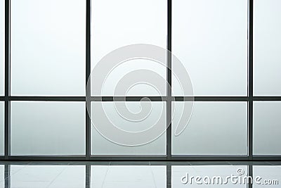 Frosted glass wall background interior of modern office building, contemporary architecture concept Stock Photo