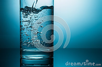 Glass with water Stock Photo