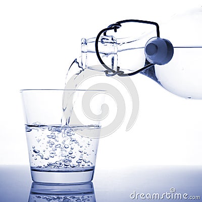 A glass of water Stock Photo