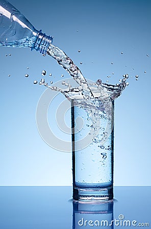 Glass of water Stock Photo