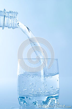 Glass with water Stock Photo