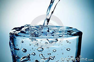 Glass of water Stock Photo