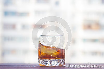 A glass of whiskey Stock Photo