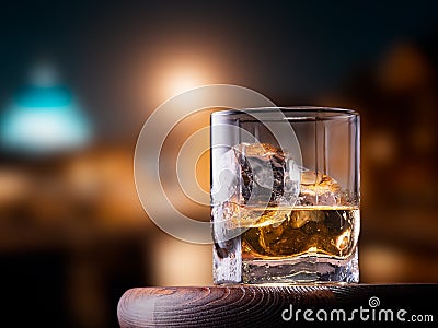 Glass of whiskey Stock Photo