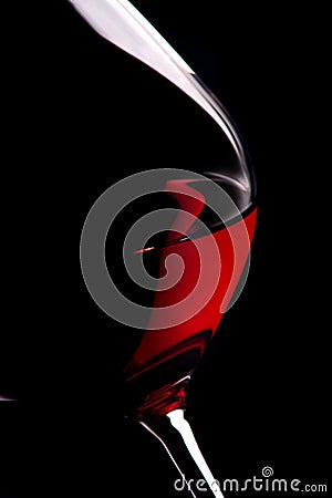 Glass and wine Stock Photo