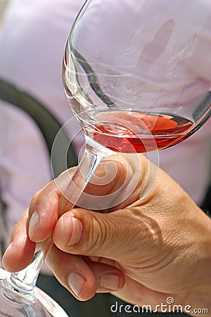 Glass of wine Stock Photo