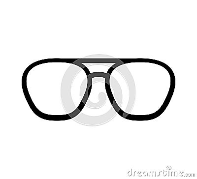 Glasses accessory isolated icon Vector Illustration