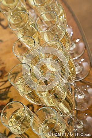 Glasses of champagne Stock Photo