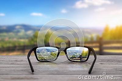 Glasses concepts. Stock Photo