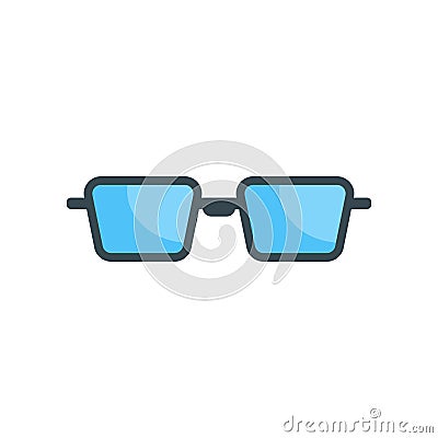 Glasses icon on white background Vector Illustration