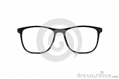 Glasses isolated on white background Stock Photo