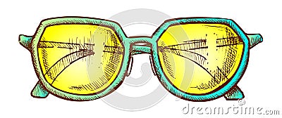 Glasses For Reading Accessory Color Vector Vector Illustration