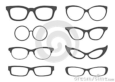 Glasses Set Vector Illustration