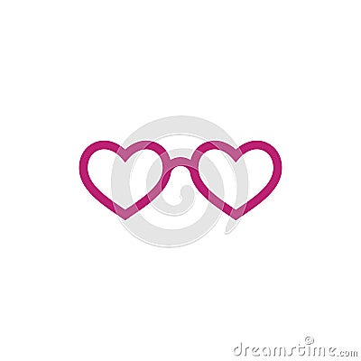 Glasses symbol vector icon design Vector Illustration