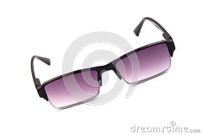 Glasses for vision-men's darkened Glasses . Stock Photo