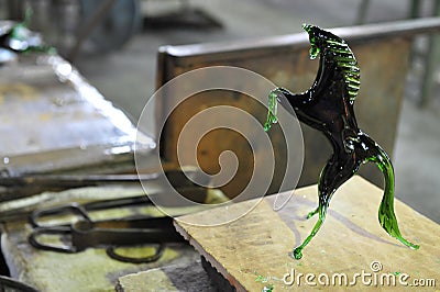 Glasswork on Murano Island, Italy Stock Photo