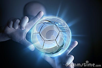 Glassy Ball Projection Stock Photo