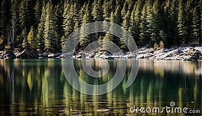 Glassy Waters of the Grand National Park Stock Photo