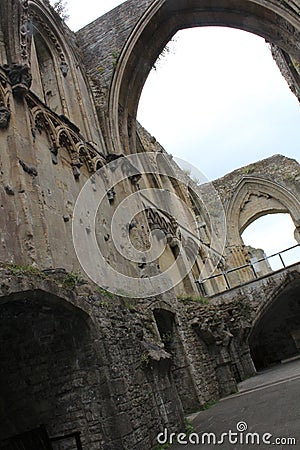 Glastonbury Abbey Editorial Stock Photo