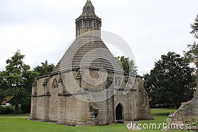 Glastonbury Abbey Editorial Stock Photo