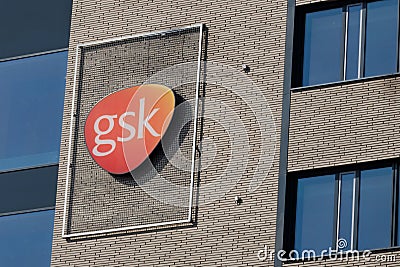 Glaxo Smith Kline headquarters building in Poznan, Poland. British global pharmaceutical company Editorial Stock Photo