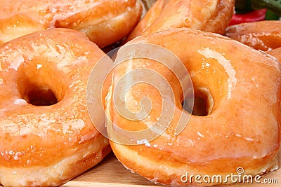 Glazed Donuts Stock Photo