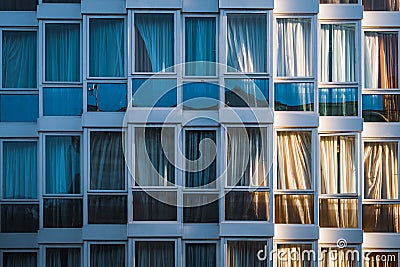 Glazed facade of a building Stock Photo