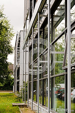 Glazed facade Stock Photo