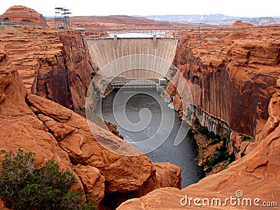 Glen Canyon Dam Stock Photo