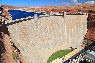 Glen Canyon Dam, Arizona Stock Photo