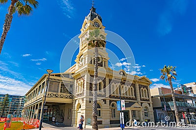 Glenelg Town Hall and square Editorial Stock Photo