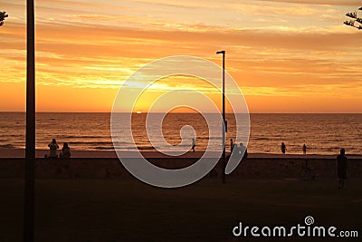 Glenelg Beach, Adelaide Stock Photo