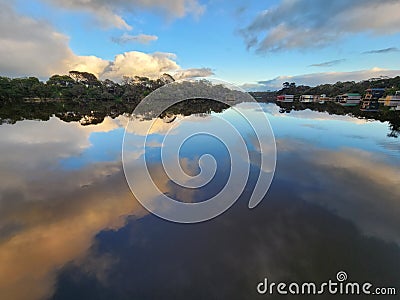 Glenelg River Reflection at Nelson Stock Photo