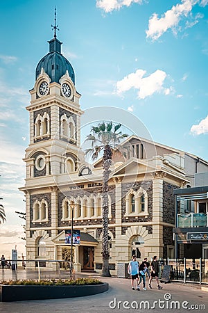 Glenelg Town Hall at Moseley Square Editorial Stock Photo