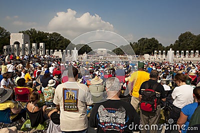 Glenn Beck Restoring Honor Rally Editorial Stock Photo