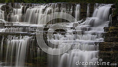 Glenn Park Falls in Buffalo, New York Stock Photo