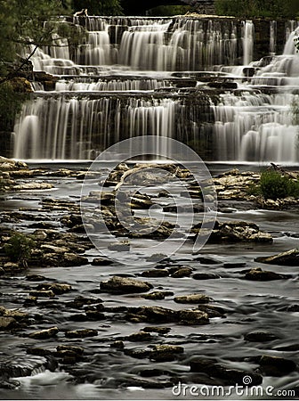 Glenn Park Falls in Buffalo, NY Stock Photo