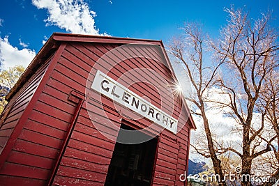 Glenorchy Boatshed Stock Photo