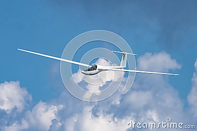 Glider plane flying Editorial Stock Photo