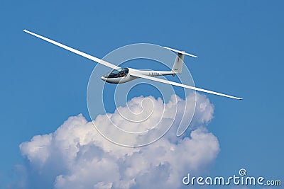 Glider plane flying Editorial Stock Photo