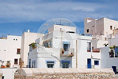 Glimpse of Peniscola, Spain Stock Photo