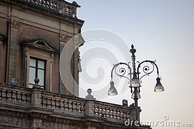 City hall in Noto, Sicily, Italy Stock Photo